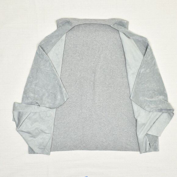 Calvin Klein Polyester Gray Size 2X Open Front Cardigan Vest Microfiber Solid - Picture 2 of 8